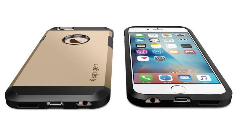 Kryt na mobil Spigen Tough Armor pro Apple iPhone 6 6s - champagne gold, Kryt, na, mobil, Spigen, Tough, Armor, pro, Apple, iPhone, 6, 6s, champagne, gold