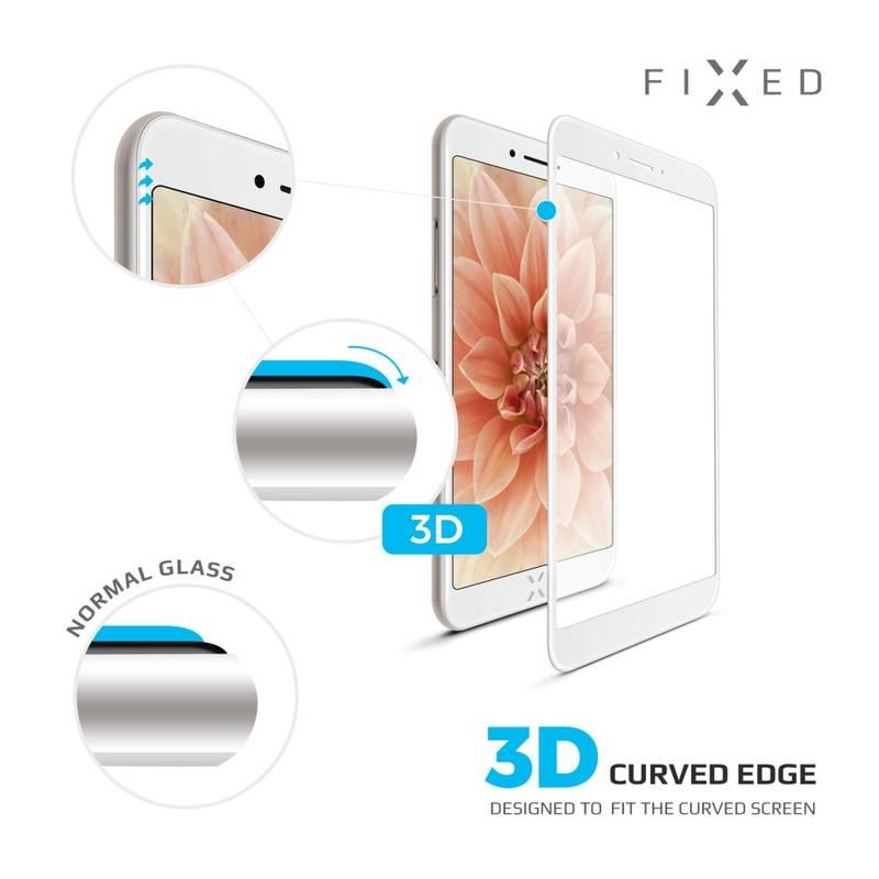 Ochranné sklo FIXED 3D Full-Cover pro Apple iPhone 7 8 bílé, Ochranné, sklo, FIXED, 3D, Full-Cover, pro, Apple, iPhone, 7, 8, bílé