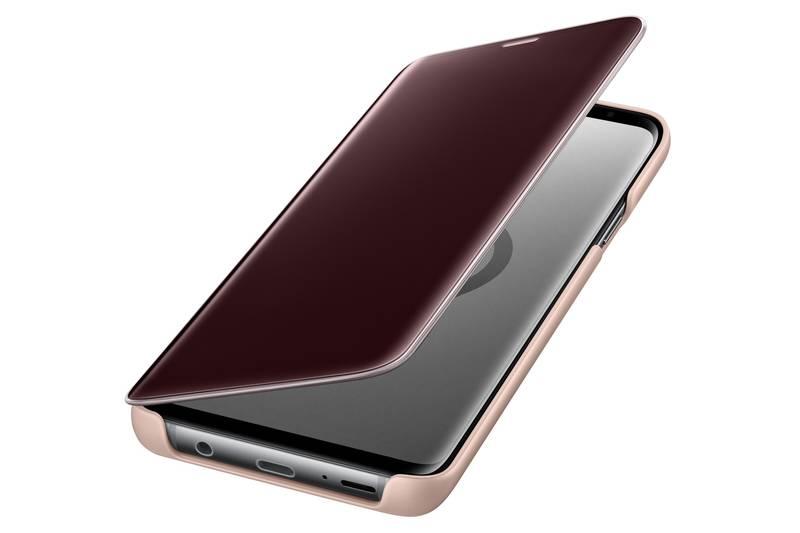 Pouzdro na mobil flipové Samsung Clear View pro Galaxy S9 zlaté