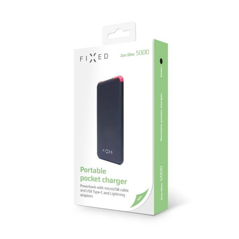 Powerbank FIXED Zen Slim 5000 mAh černá