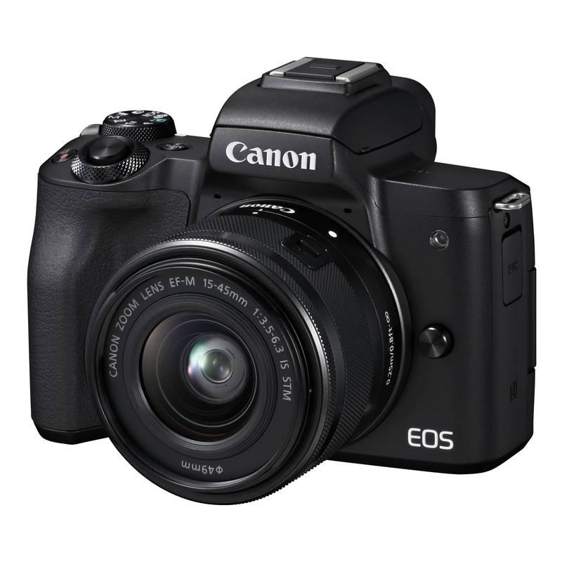 Digitální fotoaparát Canon EOS M50 M 15-45 IS STM SB130 16 GB karta černý, Digitální, fotoaparát, Canon, EOS, M50, M, 15-45, IS, STM, SB130, 16, GB, karta, černý