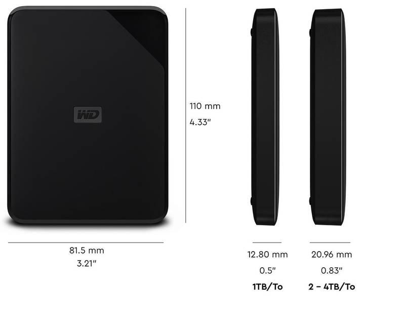 Externí pevný disk 2,5" Western Digital Elements Portable SE 2TB černý