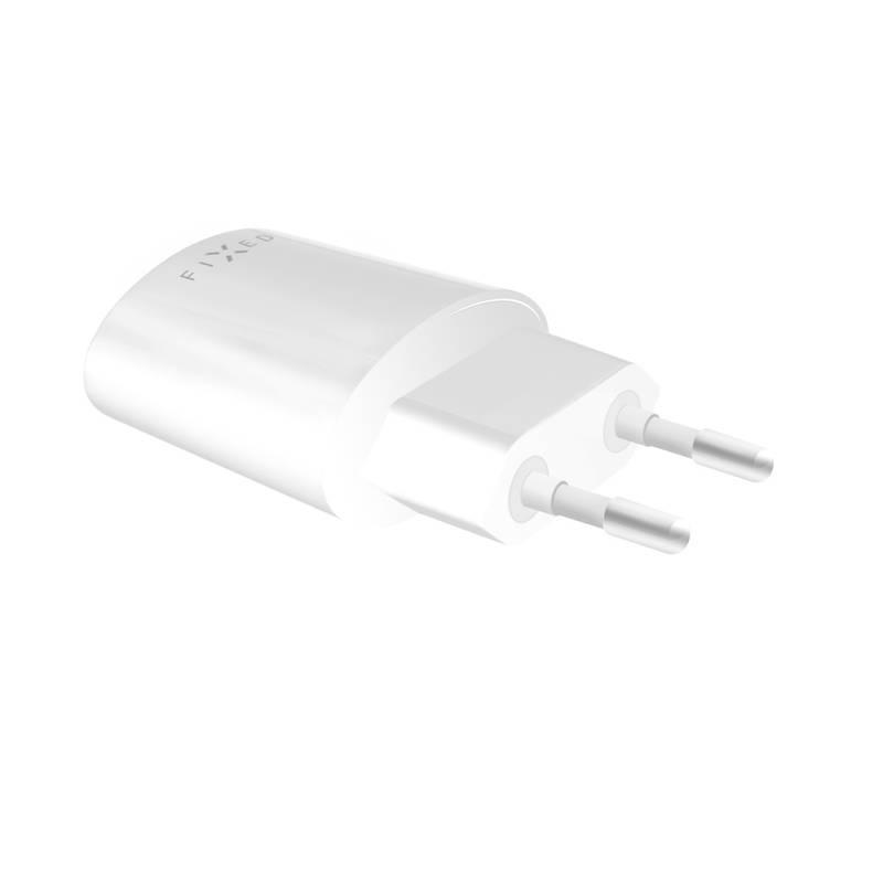 Nabíječka do sítě FIXED 1x USB, 2,4A USB-C kabel bílá, Nabíječka, do, sítě, FIXED, 1x, USB, 2,4A, USB-C, kabel, bílá