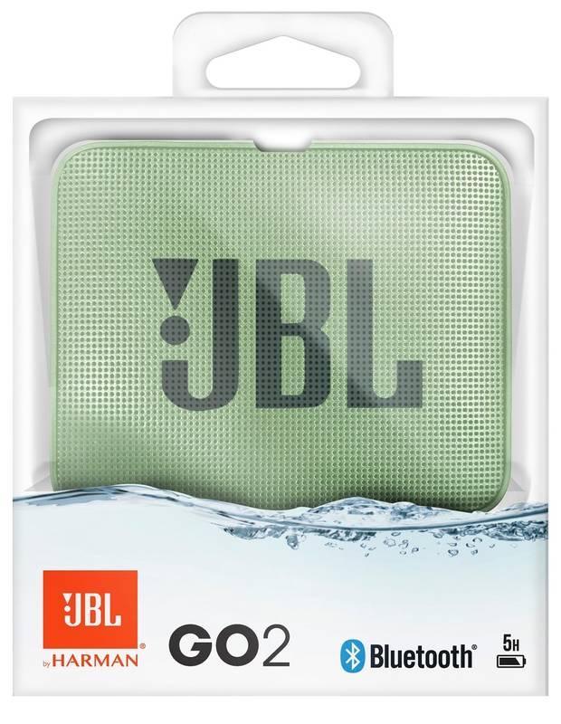 Přenosný reproduktor JBL GO 2 Mint zelený