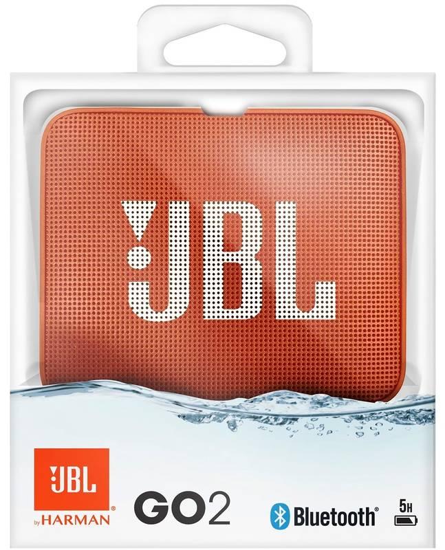 Přenosný reproduktor JBL GO 2 oranžový