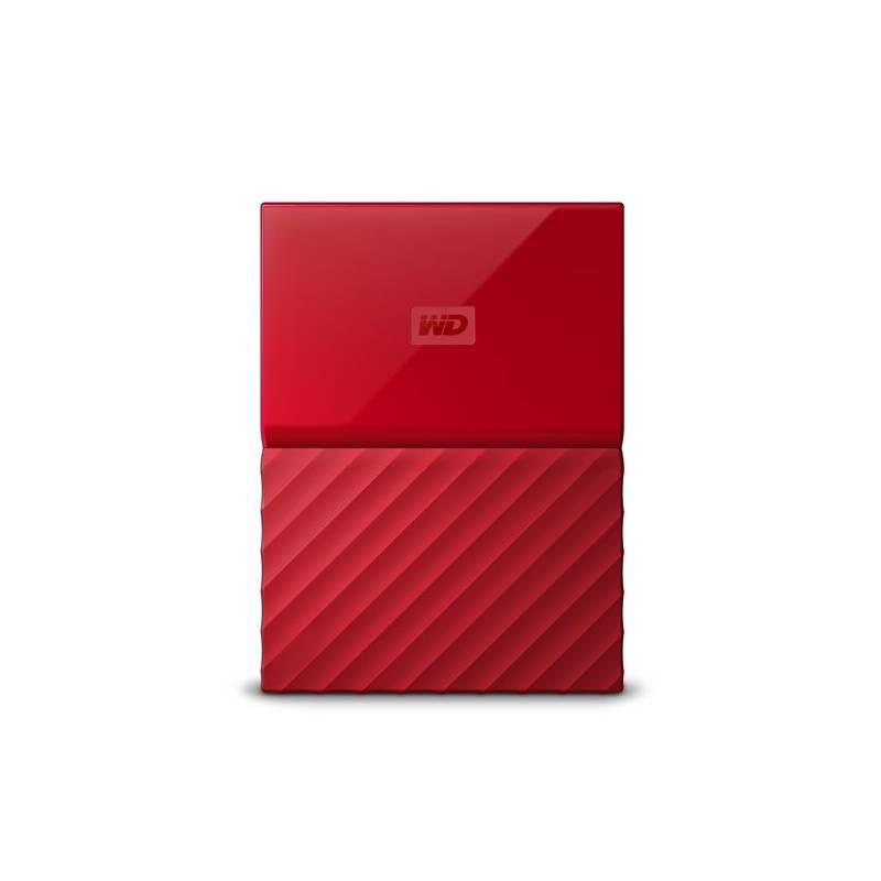 Externí pevný disk 2,5" Western Digital My Passport 2TB, USB 3.1 červený