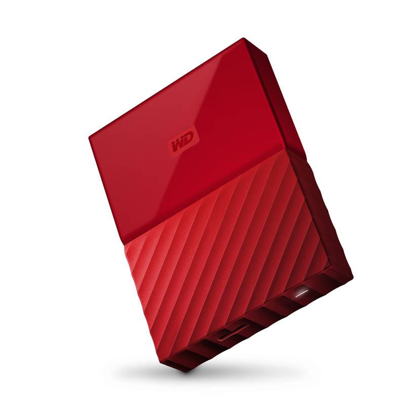 Externí pevný disk 2,5" Western Digital My Passport 2TB, USB 3.1 červený