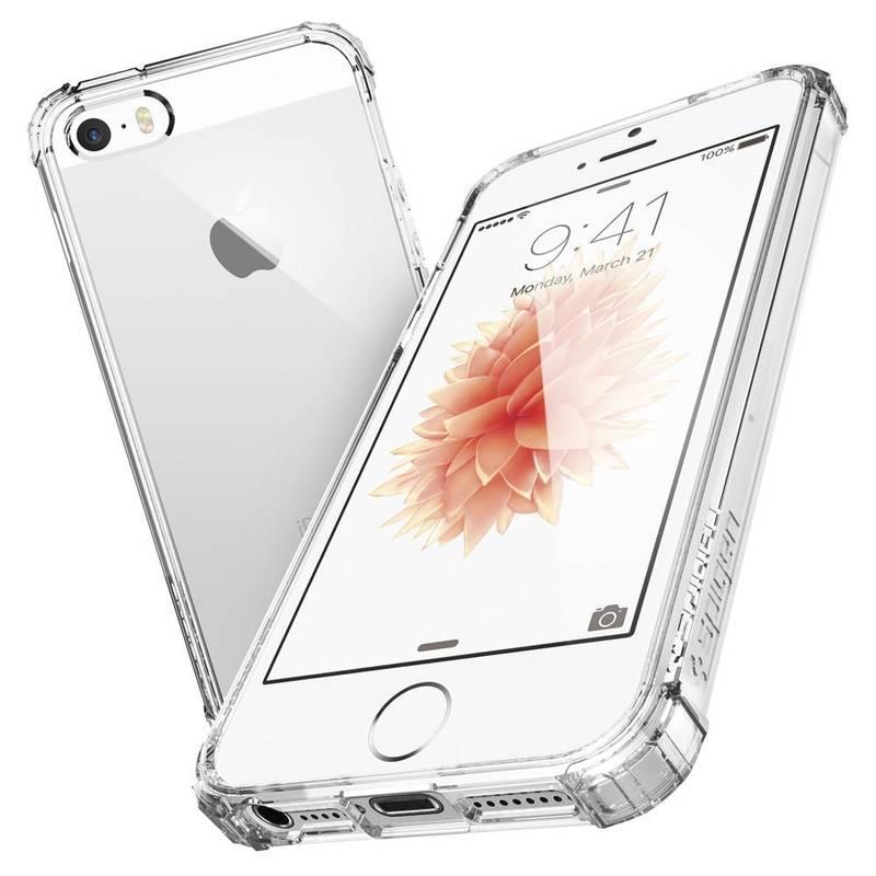 Kryt na mobil Spigen Crystal Shell pro Apple iPhone 5 5S 5SE průhledný, Kryt, na, mobil, Spigen, Crystal, Shell, pro, Apple, iPhone, 5, 5S, 5SE, průhledný