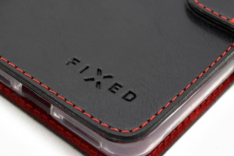 Pouzdro na mobil flipové FIXED FIT pro Huawei P Smart černé