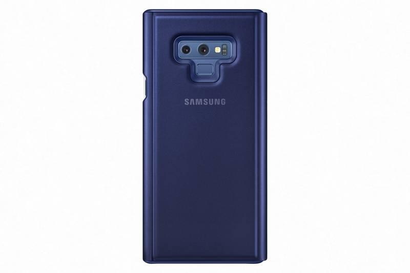 Pouzdro na mobil flipové Samsung Clear View pro Galaxy Note 9 modré