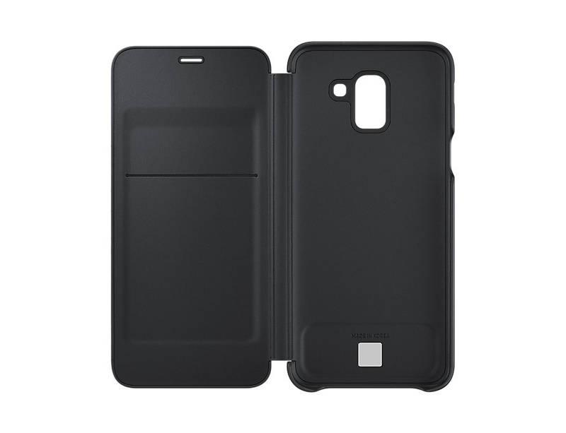 Pouzdro na mobil flipové Samsung Wallet Cover pro Galaxy J6 černé