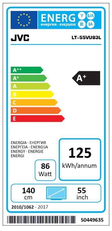 Televize JVC LT-55VU83L černá