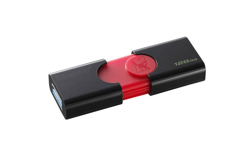 USB Flash Kingston DataTraveler 106 128GB černý červený