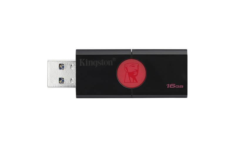 USB Flash Kingston DataTraveler 106 16GB černý červený