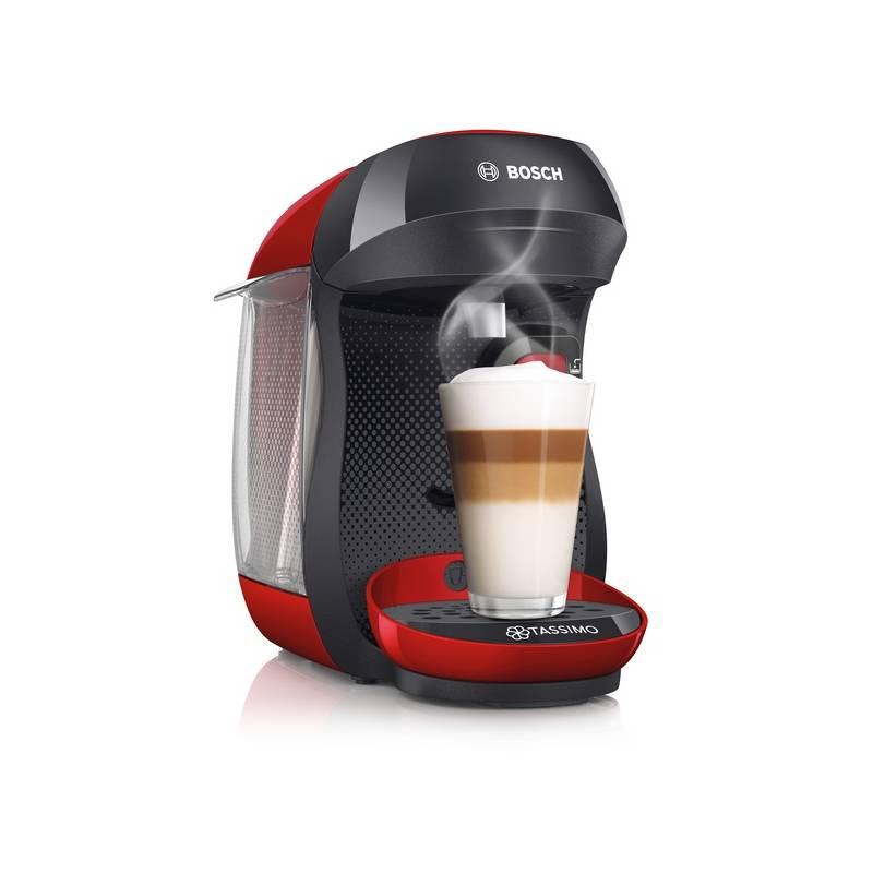 Espresso Bosch Tassimo Happy TAS1003 černé červené