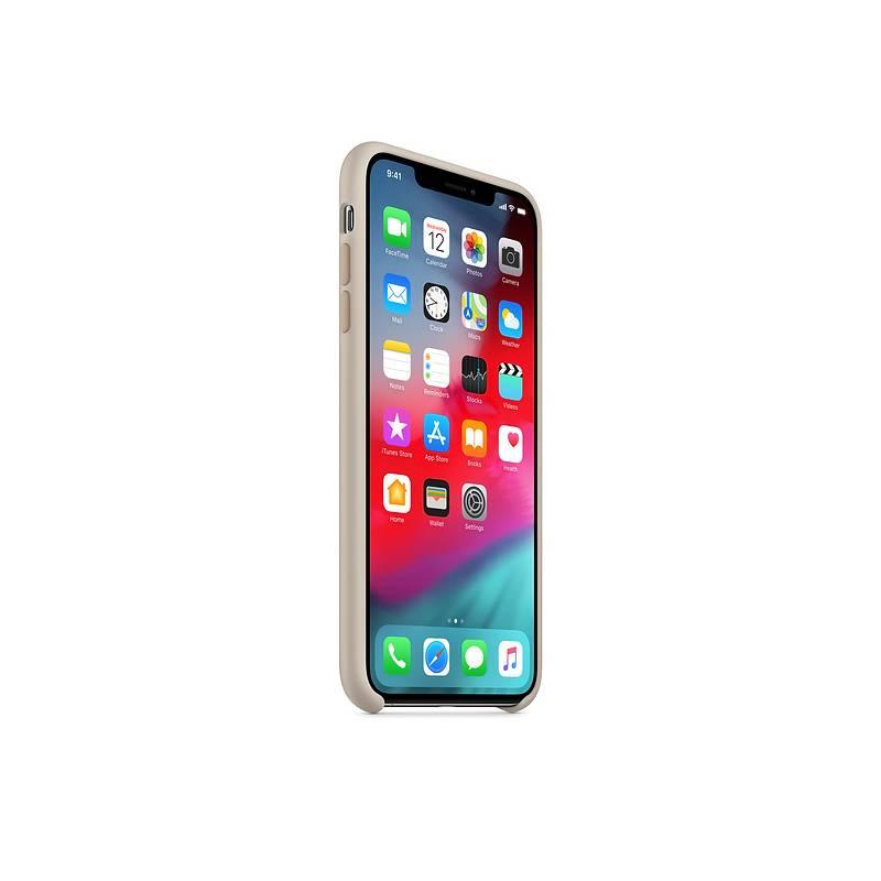 Kryt na mobil Apple Silicone Case pro iPhone Xs Max - kamenně šedý