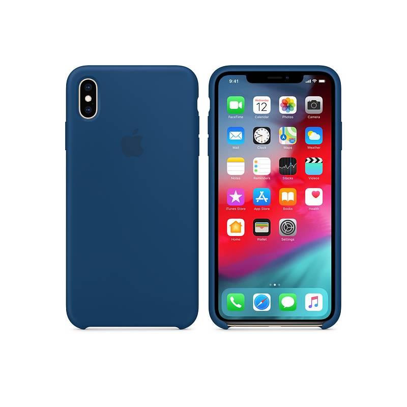 Kryt na mobil Apple Silicone Case pro iPhone Xs - podvečerně modrý, Kryt, na, mobil, Apple, Silicone, Case, pro, iPhone, Xs, podvečerně, modrý