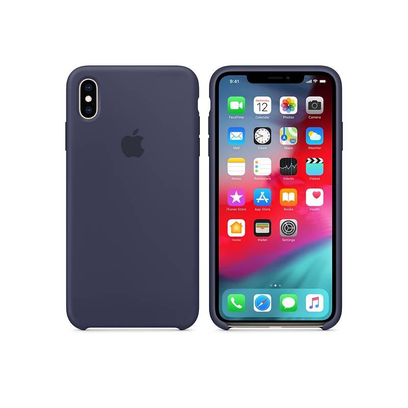 Kryt na mobil Apple Silicone Case pro iPhone Xs - půlnočně modrý, Kryt, na, mobil, Apple, Silicone, Case, pro, iPhone, Xs, půlnočně, modrý