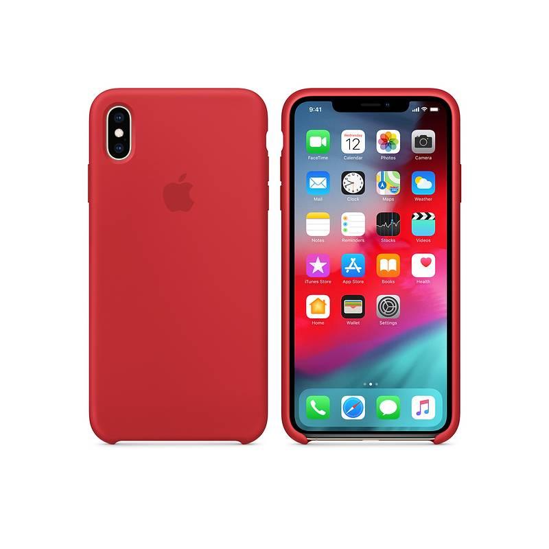 Kryt na mobil Apple Silicone Case pro iPhone Xs - RED červený, Kryt, na, mobil, Apple, Silicone, Case, pro, iPhone, Xs, RED, červený