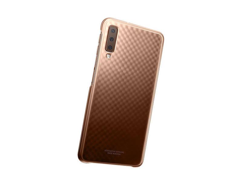 Kryt na mobil Samsung Gradation cover pro A7 zlatý