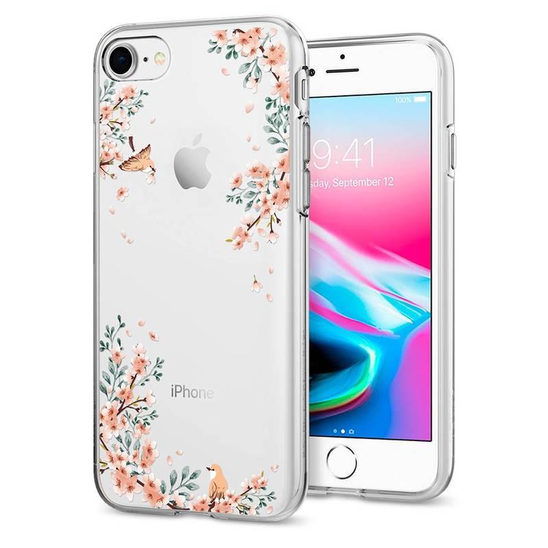 Kryt na mobil Spigen Liquid Crystal Blossom pro Apple iPhone 8 7 - příroda