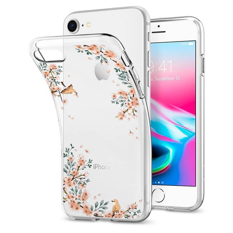 Kryt na mobil Spigen Liquid Crystal Blossom pro Apple iPhone 8 7 - příroda