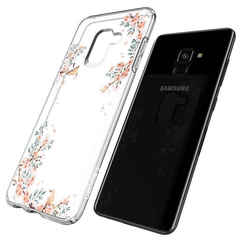 Kryt na mobil Spigen Liquid Crystal Blossom pro Samsung Galaxy A8 - příroda