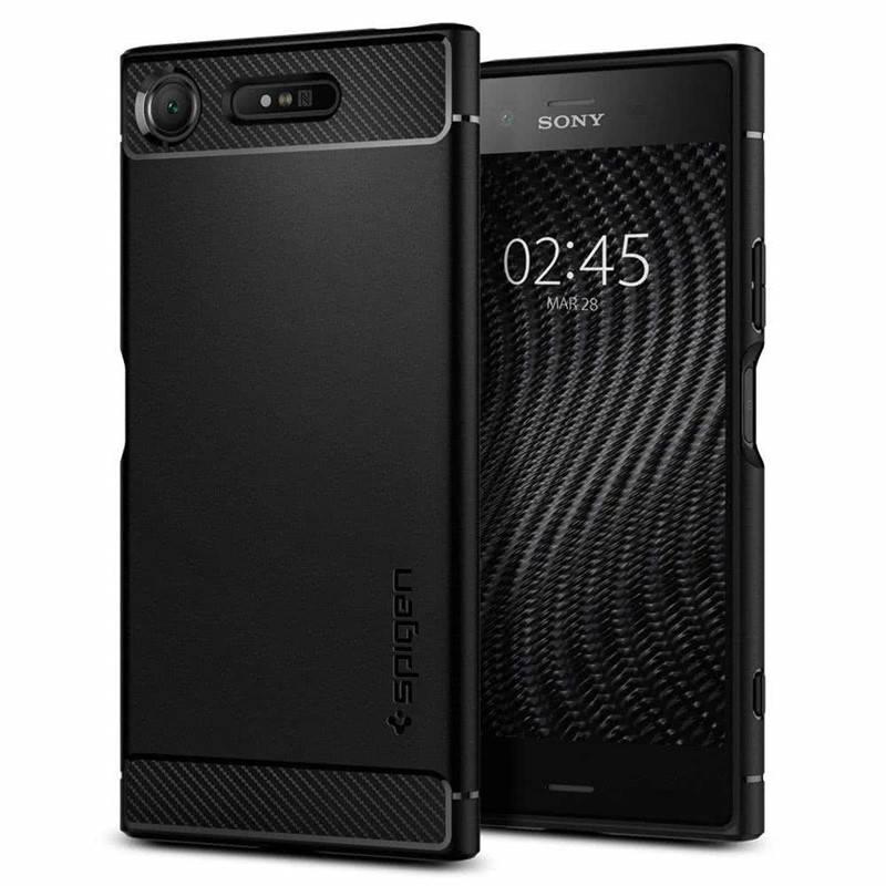 Kryt na mobil Spigen Rugged Armor pro Sony Xperia XZ1 černý, Kryt, na, mobil, Spigen, Rugged, Armor, pro, Sony, Xperia, XZ1, černý