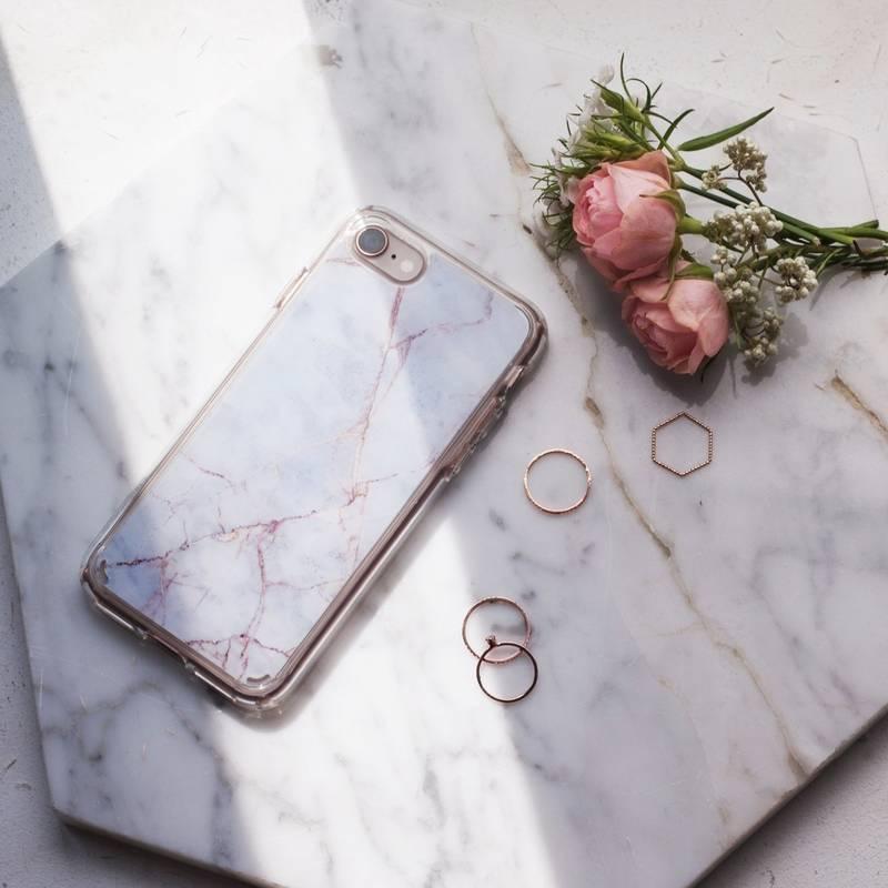 Kryt na mobil Spigen Ultra Hybrid 2 Marble pro Apple iPhone 8 7 bílý