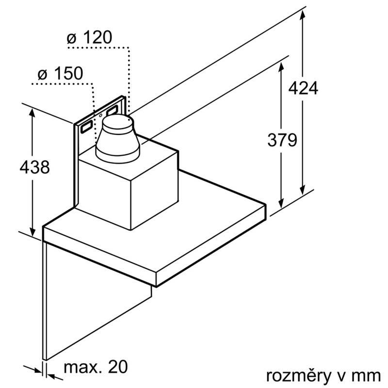 Odsavač par Bosch DWB68JQ50 nerez, Odsavač, par, Bosch, DWB68JQ50, nerez