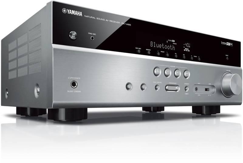 AV Receiver Yamaha RX-V485 stříbrný, AV, Receiver, Yamaha, RX-V485, stříbrný