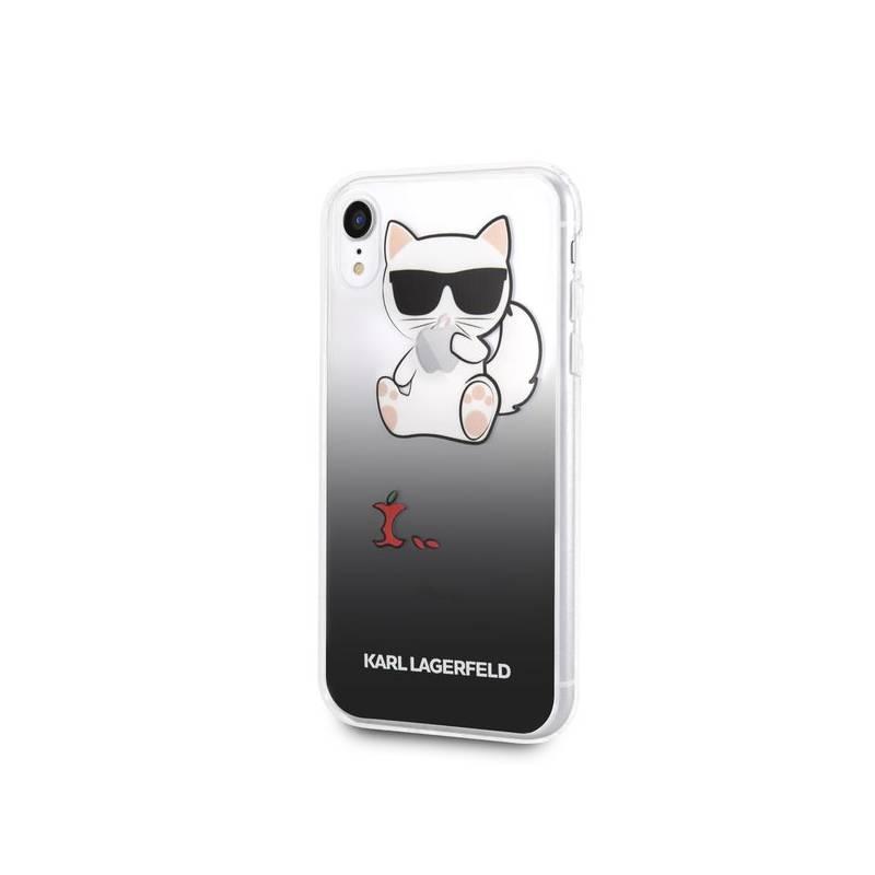 Kryt na mobil Karl Lagerfeld Fun Eaten Apple pro Apple iPhone XR černý