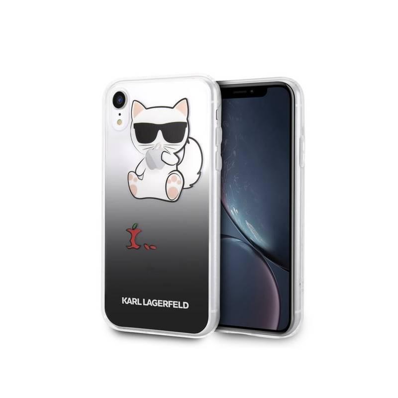 Kryt na mobil Karl Lagerfeld Fun Eaten Apple pro Apple iPhone XR černý