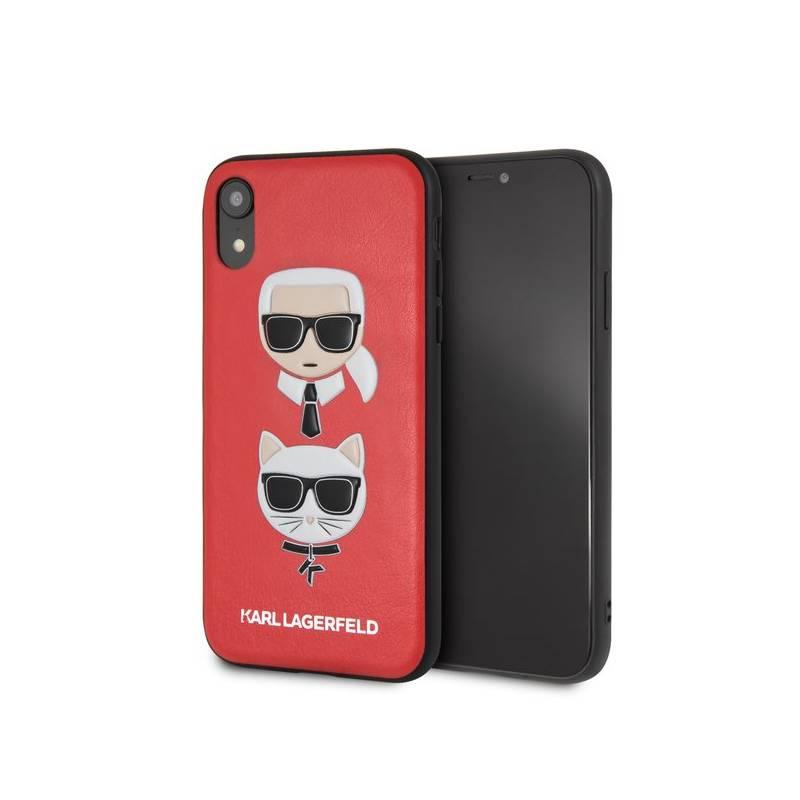 Kryt na mobil Karl Lagerfeld Karl and Choupette pro Apple iPhone XR červený