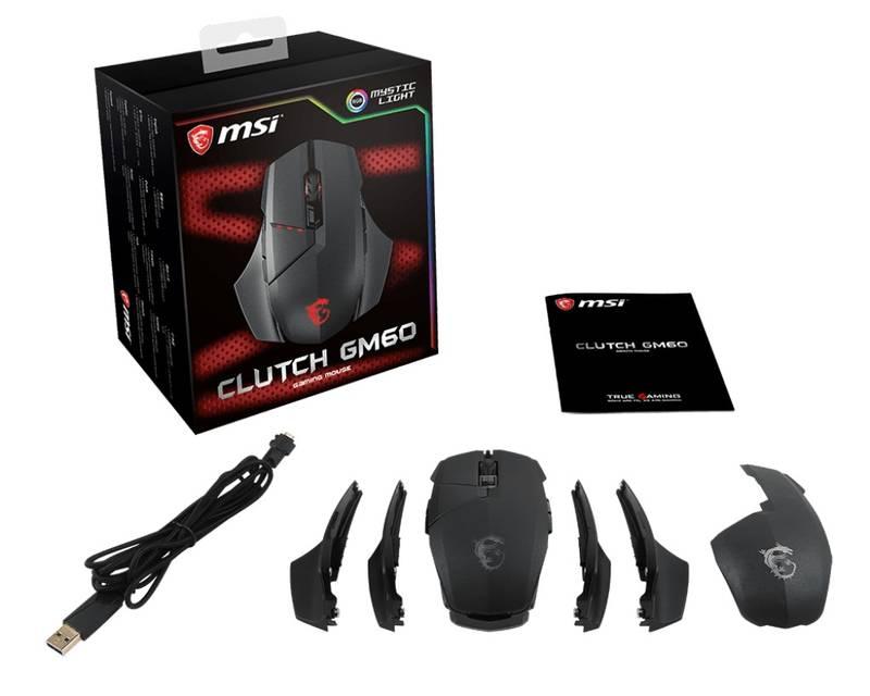 Myš MSI Clutch GM60 Gaming černá