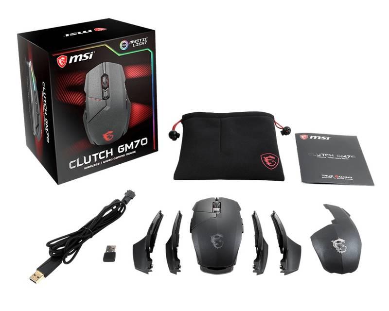 Myš MSI Clutch GM70 Gaming černá, Myš, MSI, Clutch, GM70, Gaming, černá