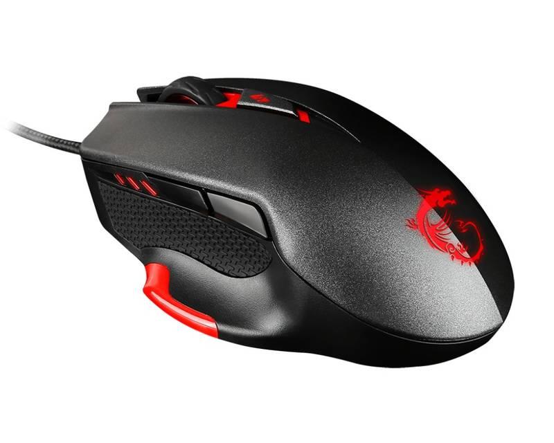 Myš MSI Interceptor DS300 Gaming černá, Myš, MSI, Interceptor, DS300, Gaming, černá