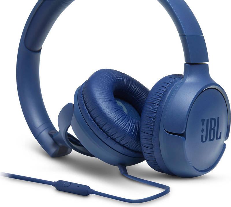 Sluchátka JBL Tune 500 modrá, Sluchátka, JBL, Tune, 500, modrá