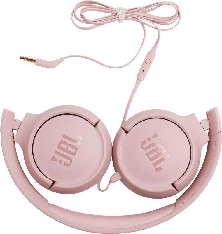 Sluchátka JBL Tune 500 růžová, Sluchátka, JBL, Tune, 500, růžová