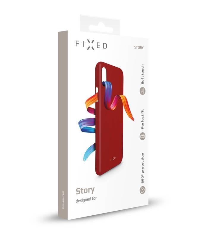 Kryt na mobil FIXED Story pro Samsung Galaxy A6 červený