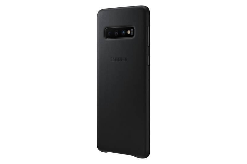 Kryt na mobil Samsung Leather Cover pro Galaxy S10 černý