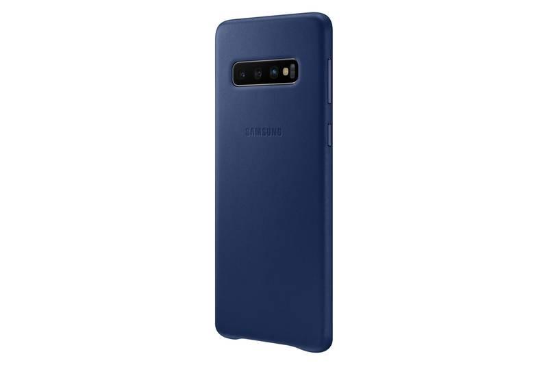 Kryt na mobil Samsung Leather Cover pro Galaxy S10 - navy