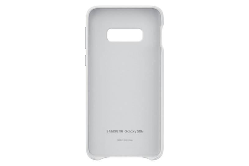 Kryt na mobil Samsung Leather Cover pro Galaxy S10e bílý