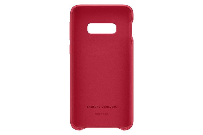 Kryt na mobil Samsung Leather Cover pro Galaxy S10e červený