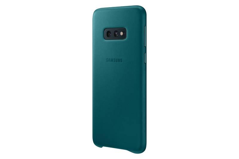 Kryt na mobil Samsung Leather Cover pro Galaxy S10e zelený
