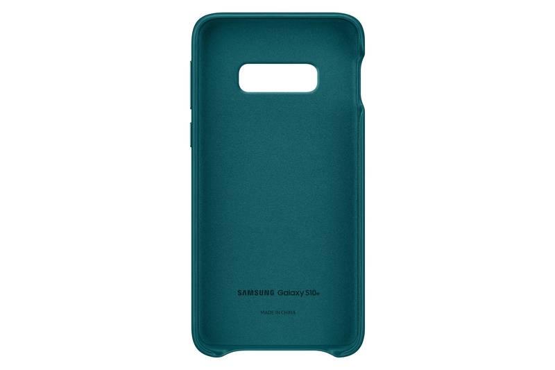 Kryt na mobil Samsung Leather Cover pro Galaxy S10e zelený