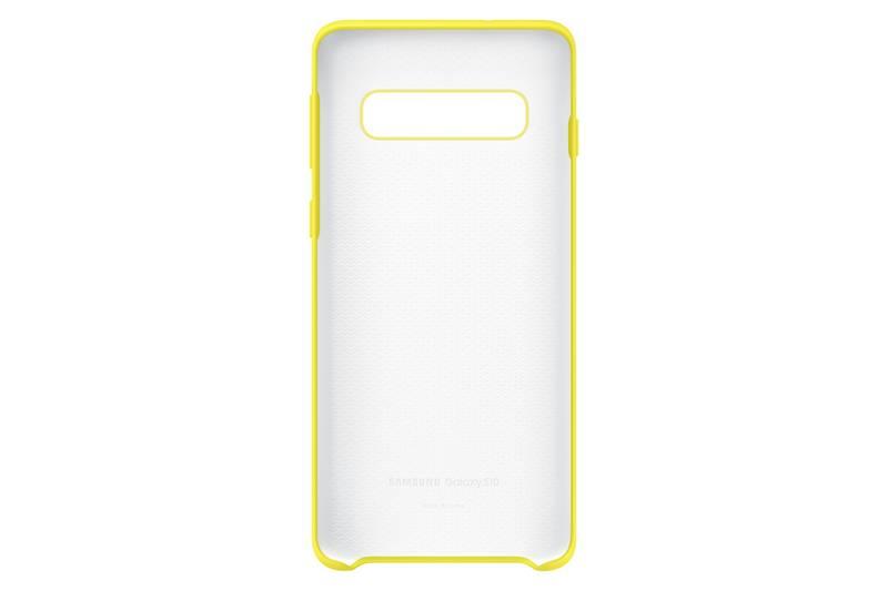 Kryt na mobil Samsung Silicon Cover pro Galaxy S10 žlutý