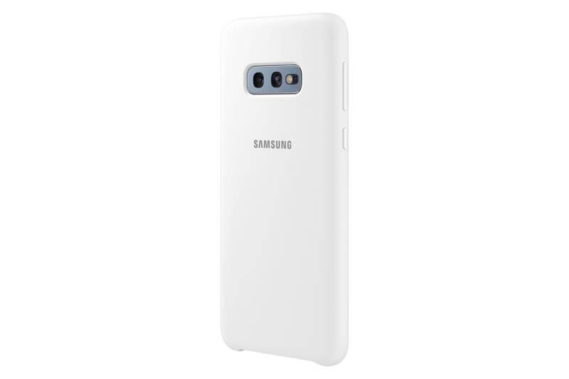 Kryt na mobil Samsung Silicon Cover pro Galaxy S10e bílý