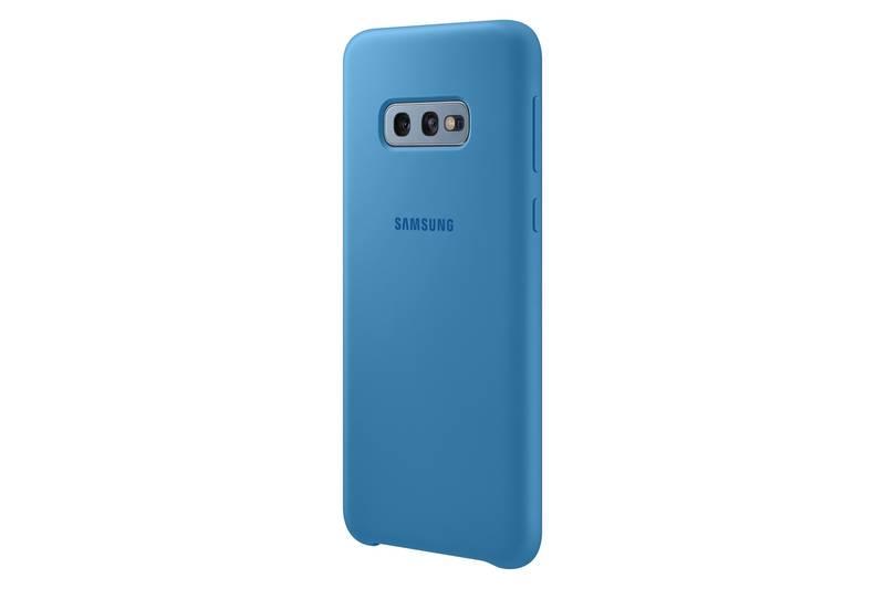 Kryt na mobil Samsung Silicon Cover pro Galaxy S10e modrý