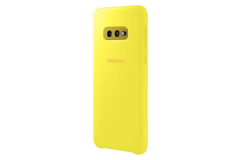 Kryt na mobil Samsung Silicon Cover pro Galaxy S10e žlutý